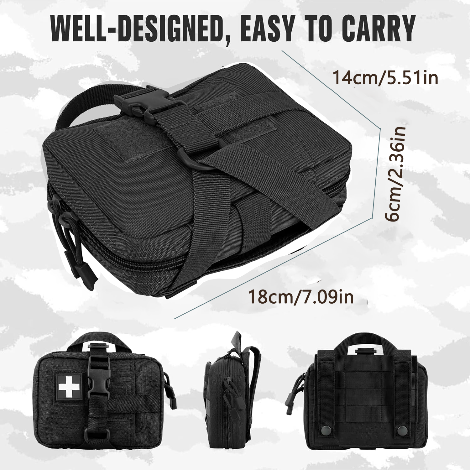 Tactical EMT Pouch, Upgrade IF - First Aid Bag Kit 评论和价格