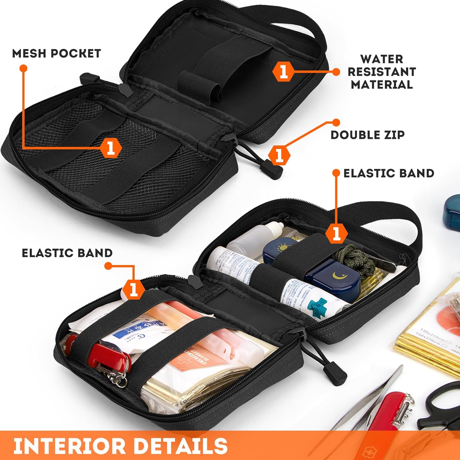 Tactical EMT Pouch, Upgrade IF - First Aid Bag Kit 评论和价格