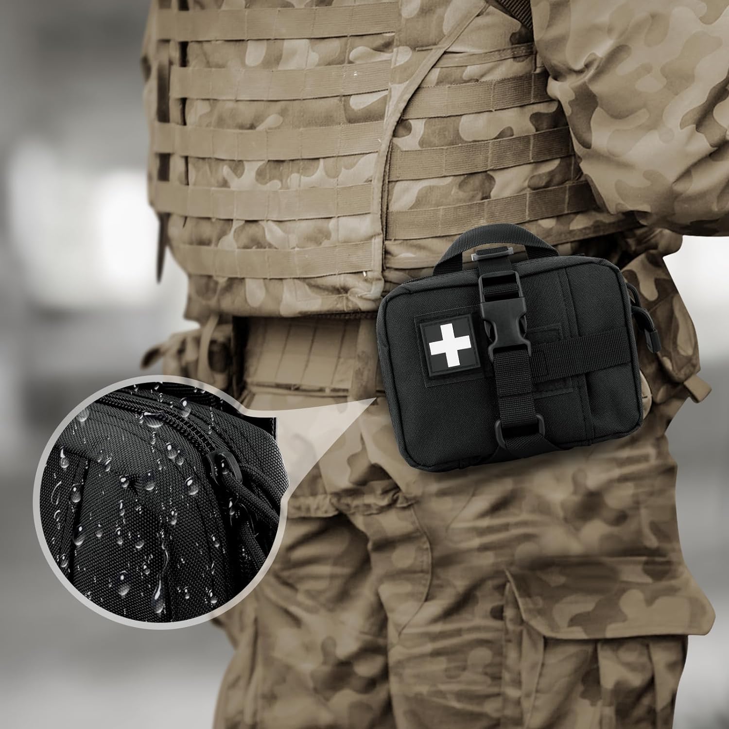 Tactical EMT Pouch, Upgrade IF - First Aid Bag Kit 评论和价格