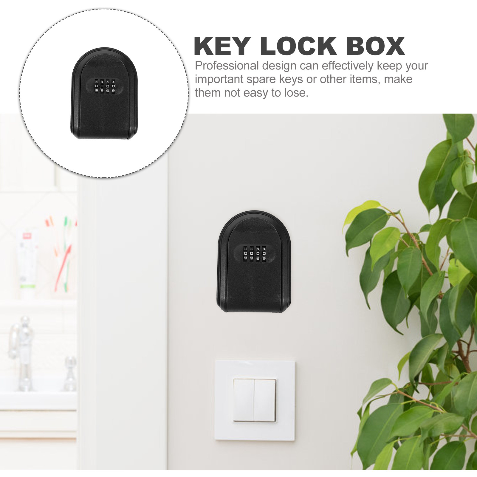 Outdoor Key Lock Box Wall Moun - Lockbox Key Secure 评论和价格