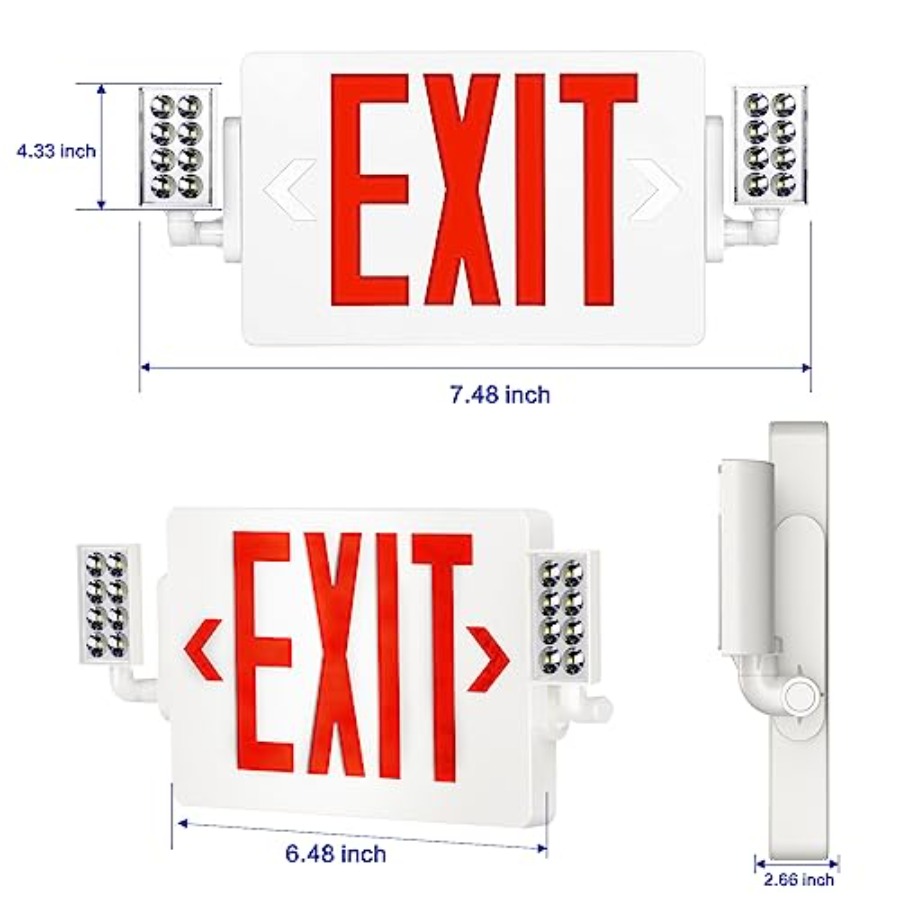 Spectsun 1 Pack Exit Signs wit - Emergency Exit Sign 评论和价格