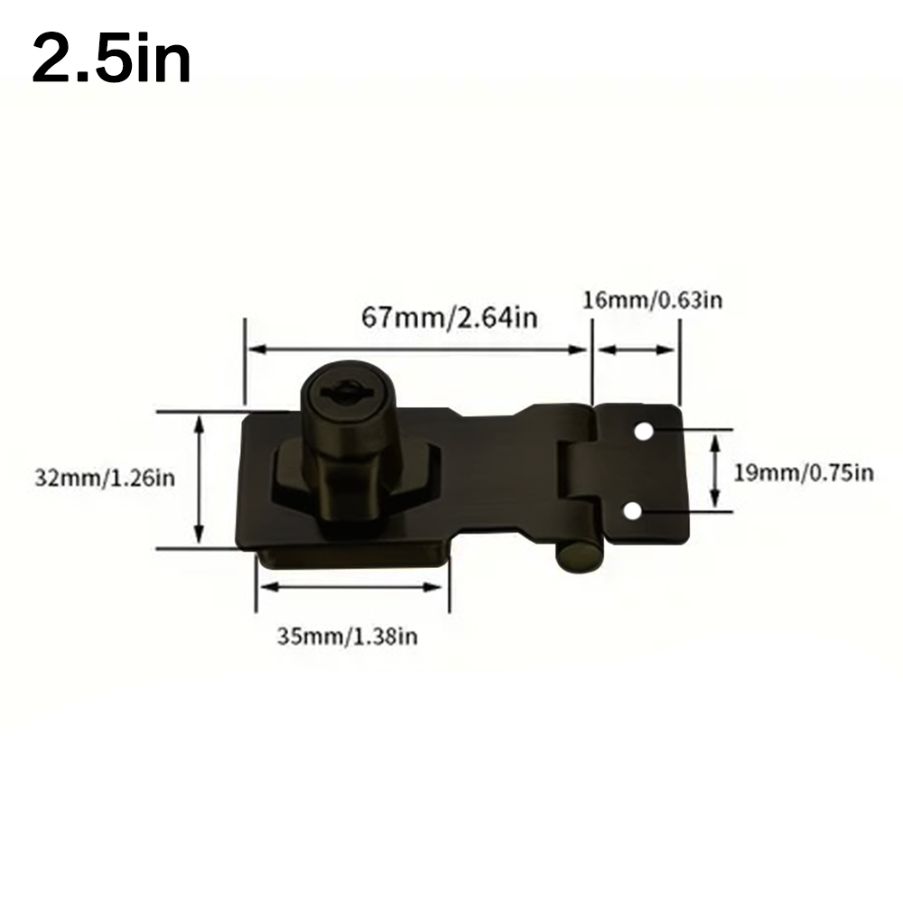Locking Hasp Heavy Duty Lockin - Medicine Cabinet Lock 评论和价格