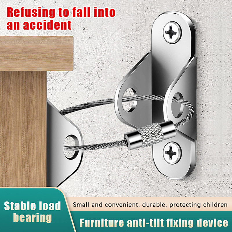 1Set Anti-Tip Furniture Anchor - Earthquake Anchor Strap 评论和价格