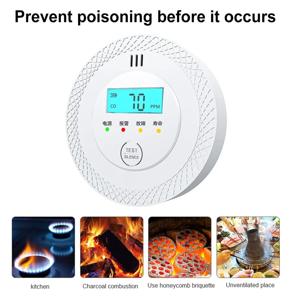 Carbon Monoxide Alarm Detector - Smoke Detector Interconnected 评论和价格