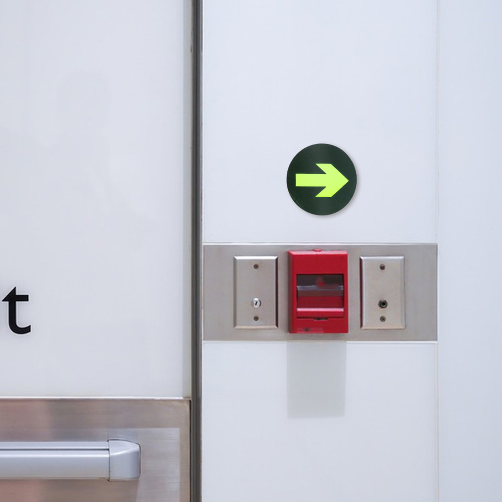 10Pcs Safety Floor Sticker Glo - Emergency Exit Sign 评论和价格
