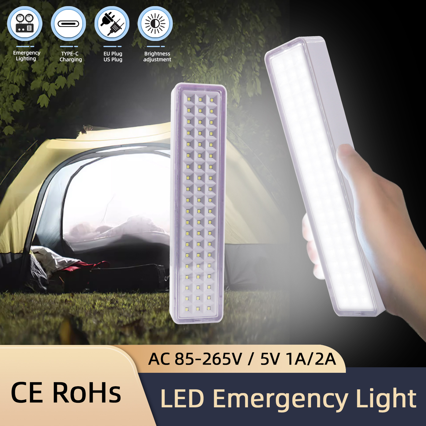 60LED Emergency Fire Fighting  - Power Outage Light 评论和价格