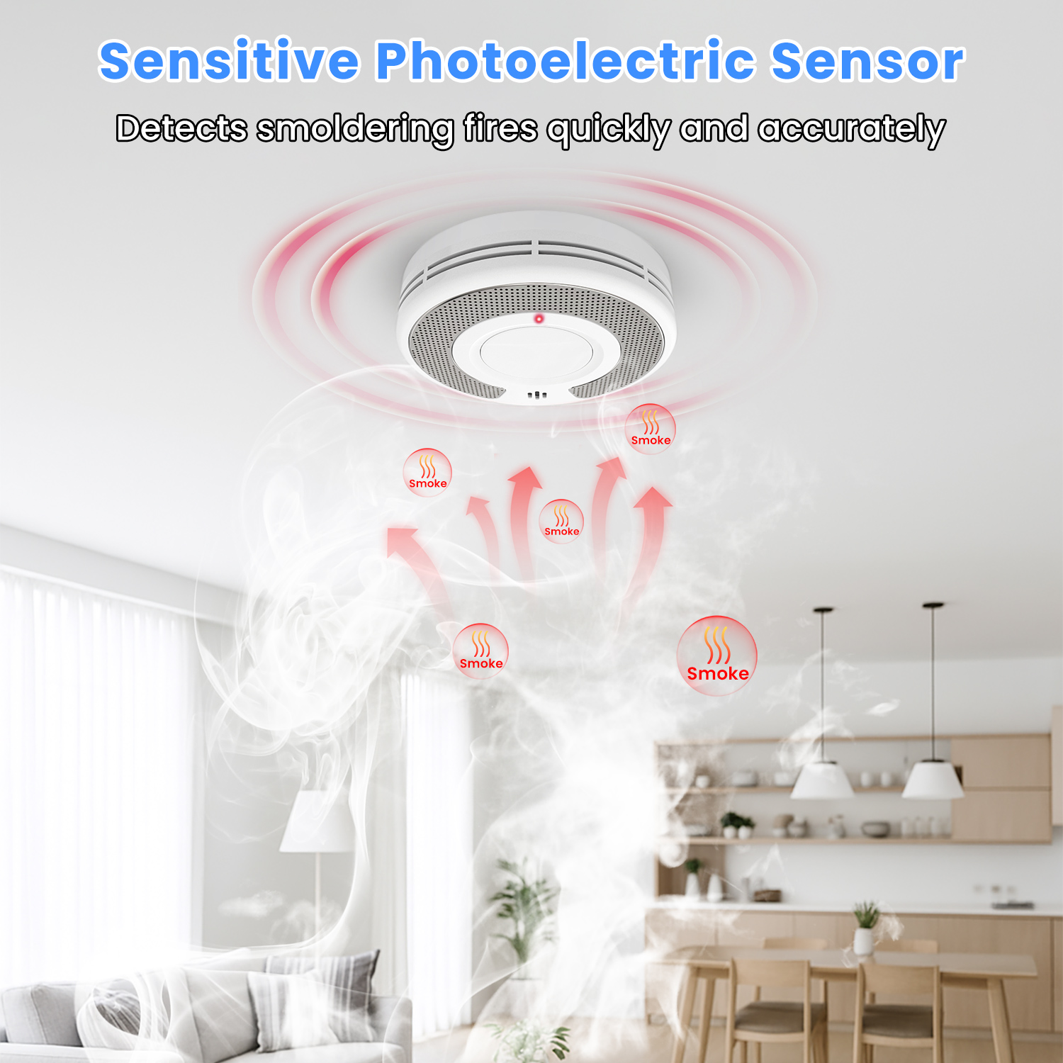 Standalone Smoke Alarm, Smoke  - Smoke Detector Interconnected 评论和价格