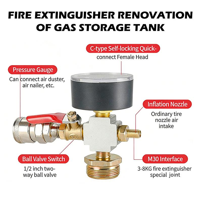 Small Air Tank Pressure Adapte - Fire Extinguisher Small 评论和价格